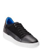 Men's Mixed Leather Low-top