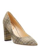 Minden Plaid Pointed-toe Pumps