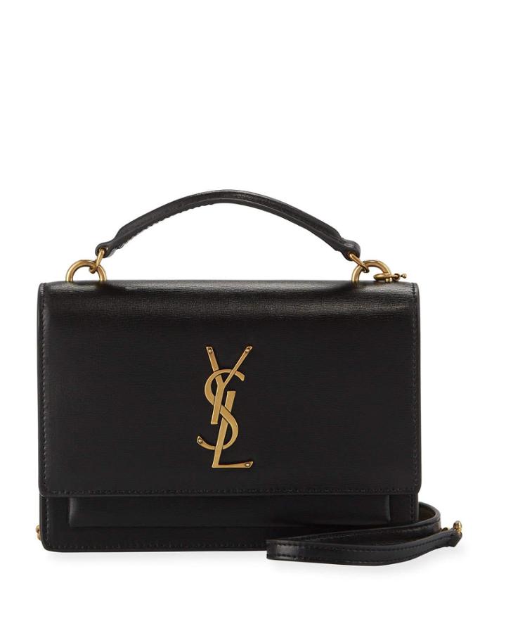 Sunset Ysl Monogram Wallet On Chain - Golden Hardware