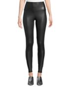 Faux-leather High-rise