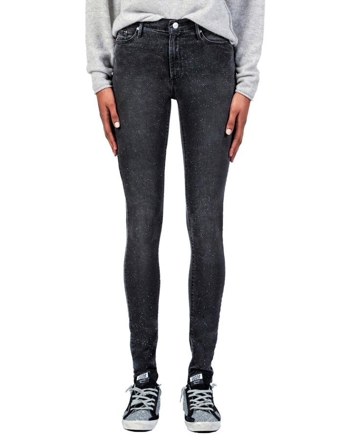 Gisele High-rise Super Skinny Jeans With Glitter