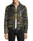 Camouflage Quilted Puffer Jacket