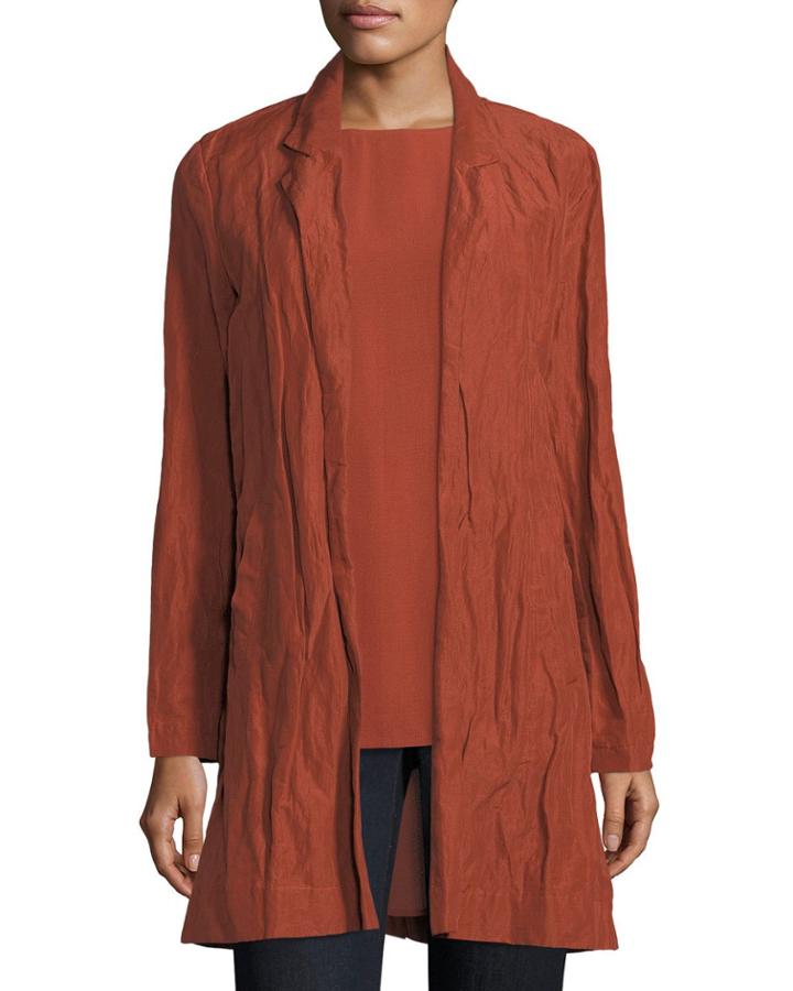 Rumpled Organic Cotton-blend Jacket