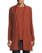 Rumpled Organic Cotton-blend Jacket