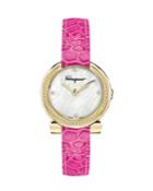 30mm Gancio Crystal Watch, Pink