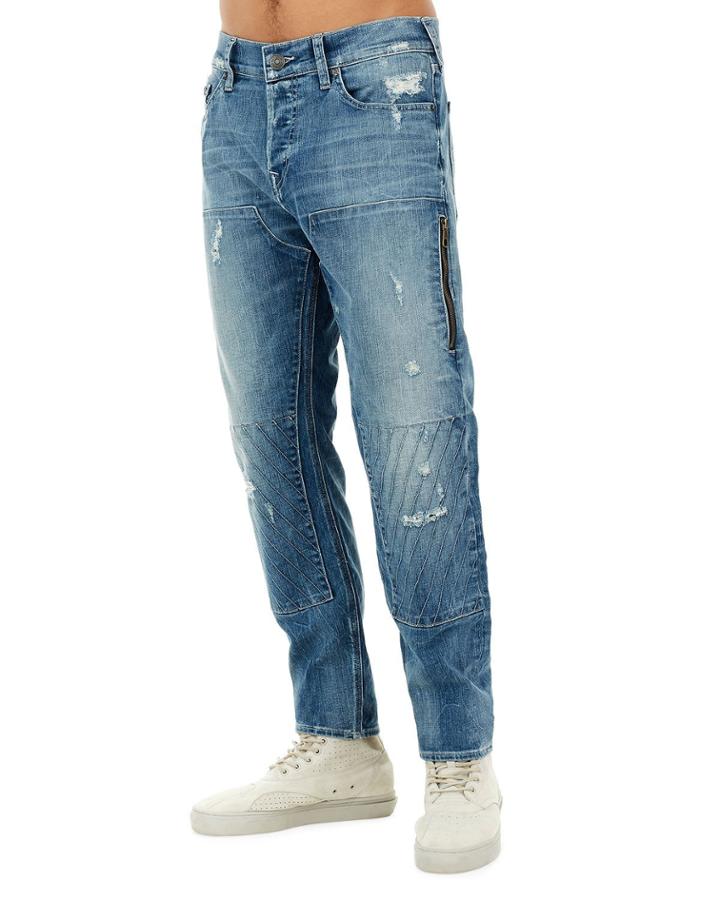 Workwear Distressed-denim Pants