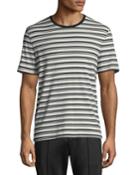 Men's Variegated-stripe Crewneck T-shirt