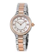 Classic Delight Two-tone Bracelet Watch W/ Diamonds