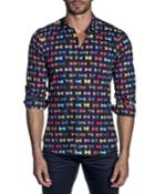 Men's Bow-tie Print Woven