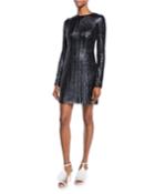 Long-sleeve Sequined Bodycon