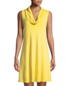 Cowl-neck Sleeveless Tank Dress