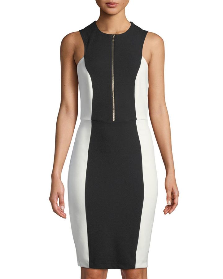 Zip-front Colorblocked