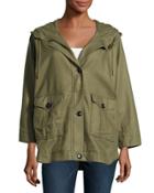 Camea 3/4-sleeve Cargo Jacket, Olive