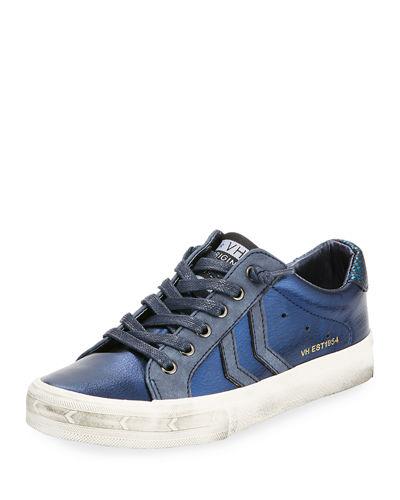 Babe Distressed Leather Low-top