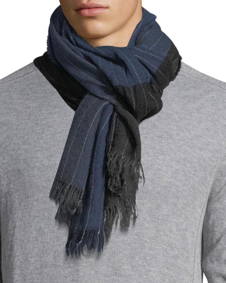 Kishorn Washed Soho Striped Cashmere