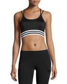 Lucia Mesh-panel Bra Top, Black