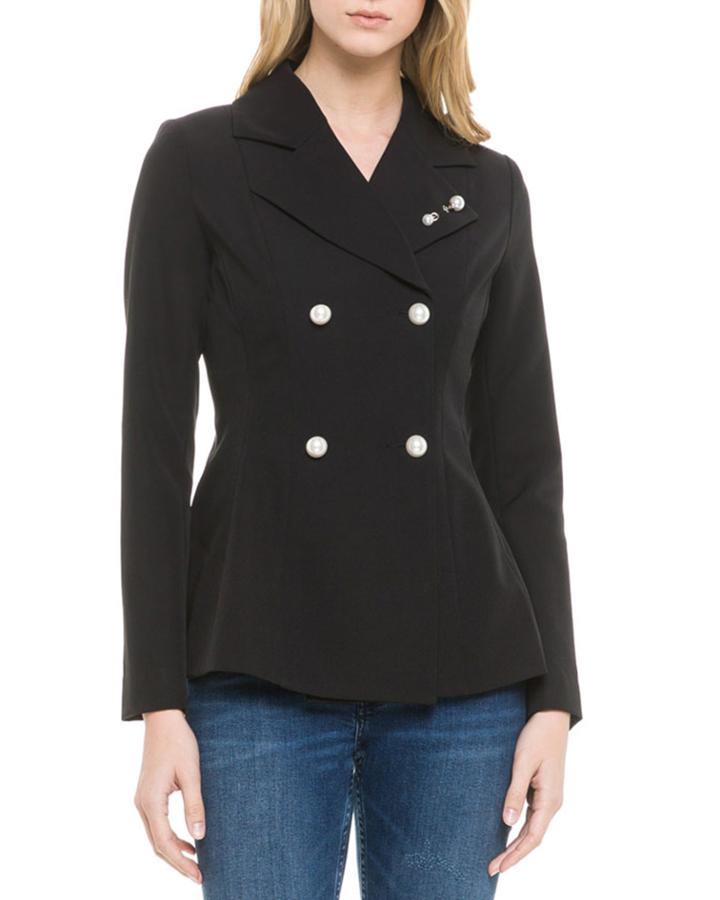 Double-breasted Pearly-button Blazer