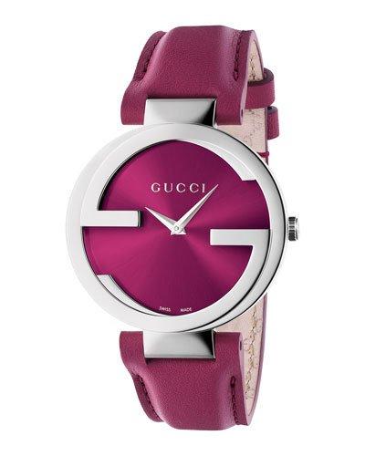 37mm Interlocking G Watch W/ Calfskin