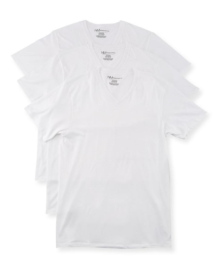 Men's Cotton V-neck T-shirt,