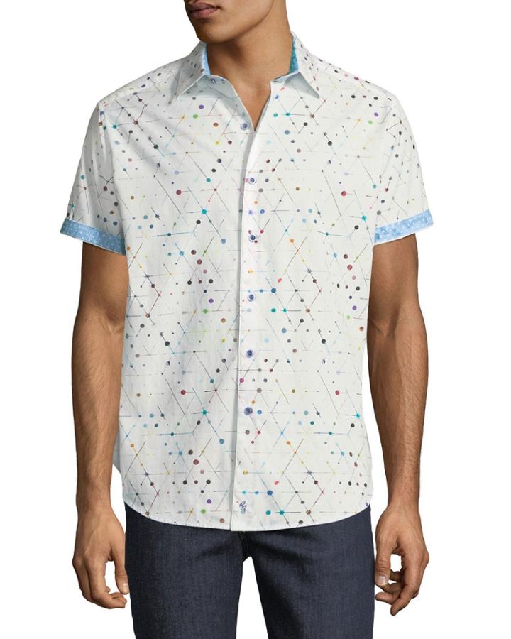 Farnsworth Classic-fit Short-sleeve Triangle-dot