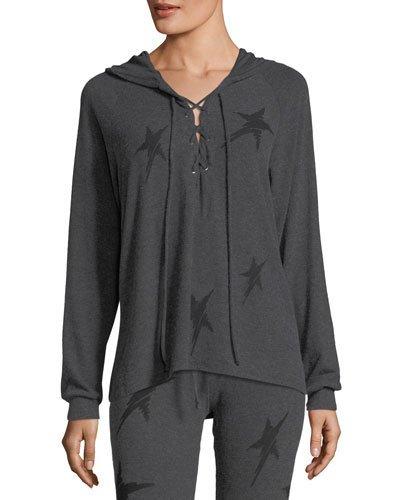Cali Star-print Hoodie