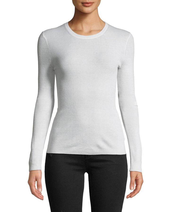 Long-sleeve Featherweight Cashmere Top