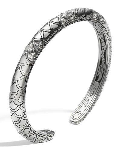 Naga Pave Diamond Slim Kick Cuff,
