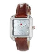 39mm Milou Watch W/ Diamond Bezel & Patent Leather