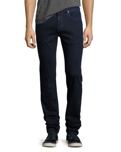 Five-pocket Straight-leg Jeans, Night Blue