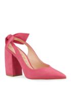 Emily Suede Bow Slingback Pumps