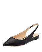 Radman Leather Slingback Flat, Black