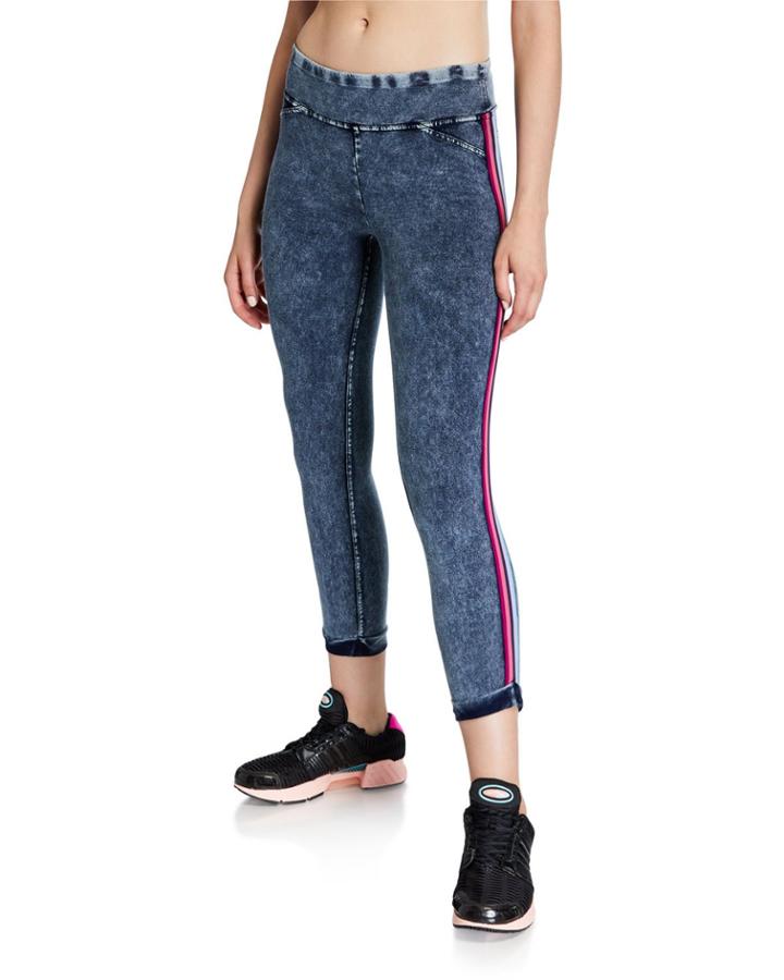 High-waist Capri Side-tape