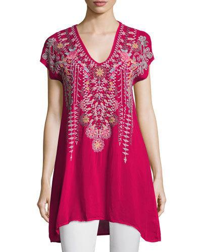 Karineh V-neck Embroidered Tunic