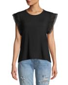 Alden Tulle-sleeve Tee