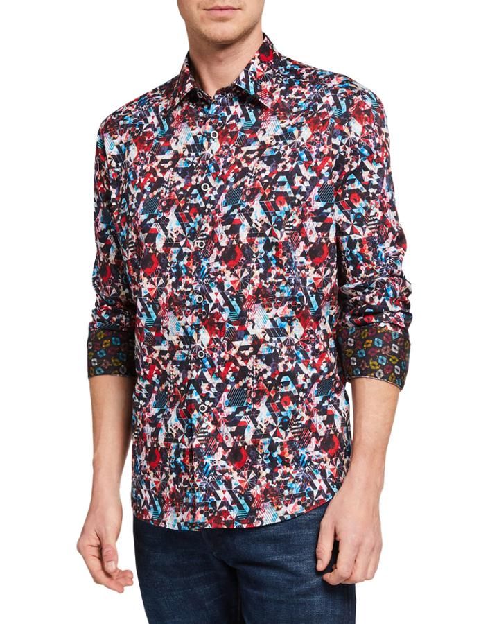 Men's Chaucer Printed Long-sleeve