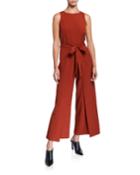 Overlay Tie Waist Wide