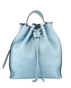 Leather Drawstring Hobo Bag