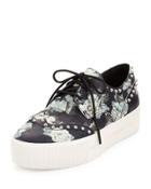 Krush Lizard-embossed Studded