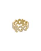 Estate 18k Yellow Gold Diamond Paloma Picasso Ring,