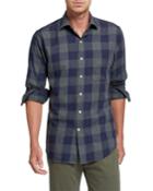 Men's Check Sport Shirt With Pocket