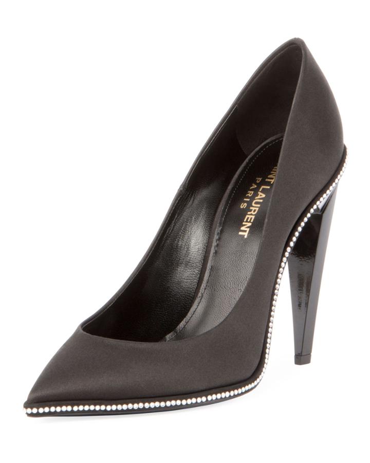Crystal-trim Satin