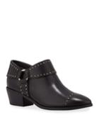 Sage Studded Leather Harness Booties