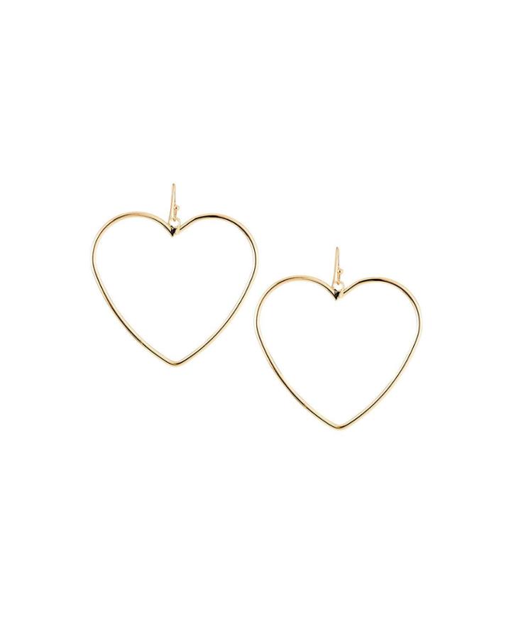 Heart Hoop-drop Earrings