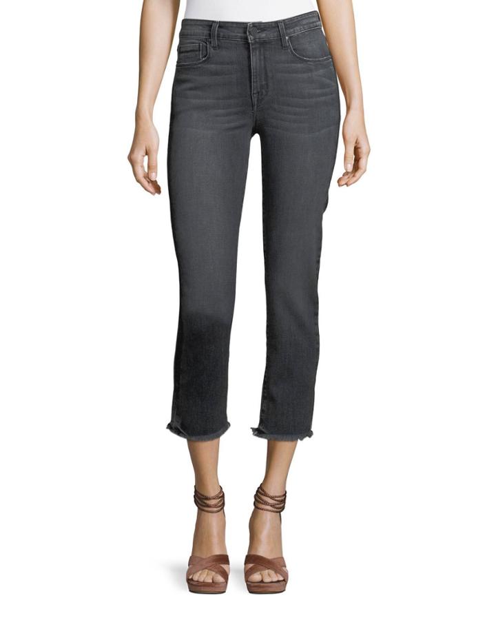 Fringe Cropped Jeans