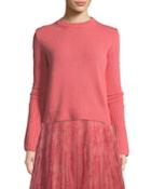Cashmere Kendall Knit Crewneck Long-sleeve