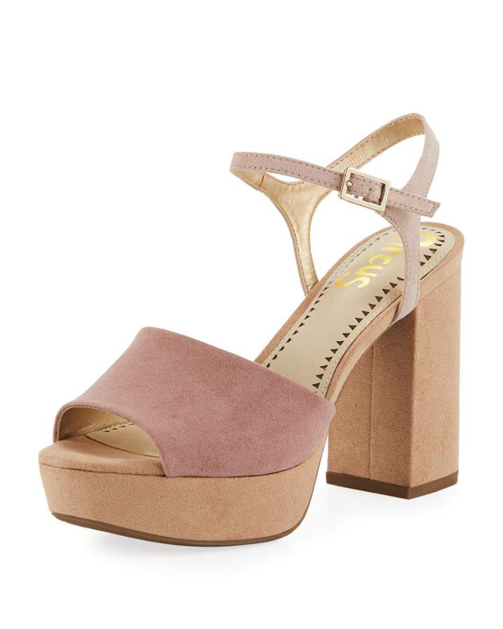 Nakita Colorblock Chunky-heel Platform