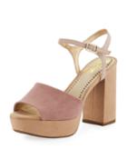 Nakita Colorblock Chunky-heel Platform