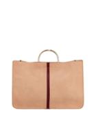 Two-tone Large Stripe Tote Bag