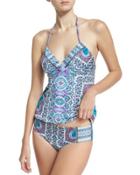 Paros Paisley-print Tankini Swim Top,