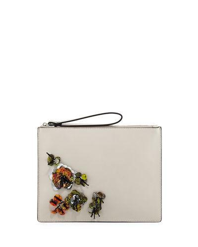 Lara Embellished Wristlet Clutch Bag
